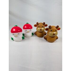Rashti & Rashti Finger Puppet Set Snowman Reindeer Lot Of 4